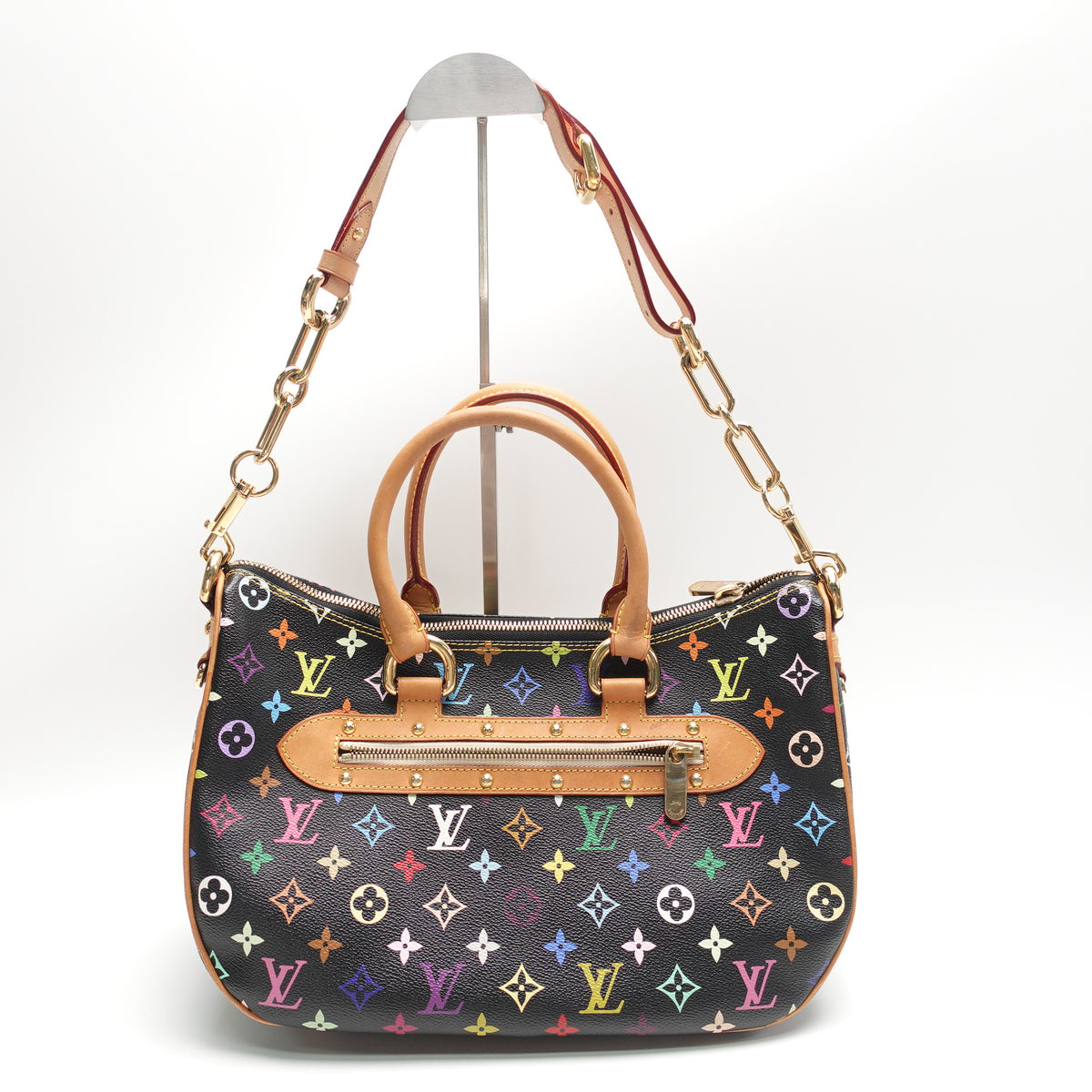 Pre-Owned Louis Vuitton Rita Black Multicolor Coated Canvas Tote Bag T10462809