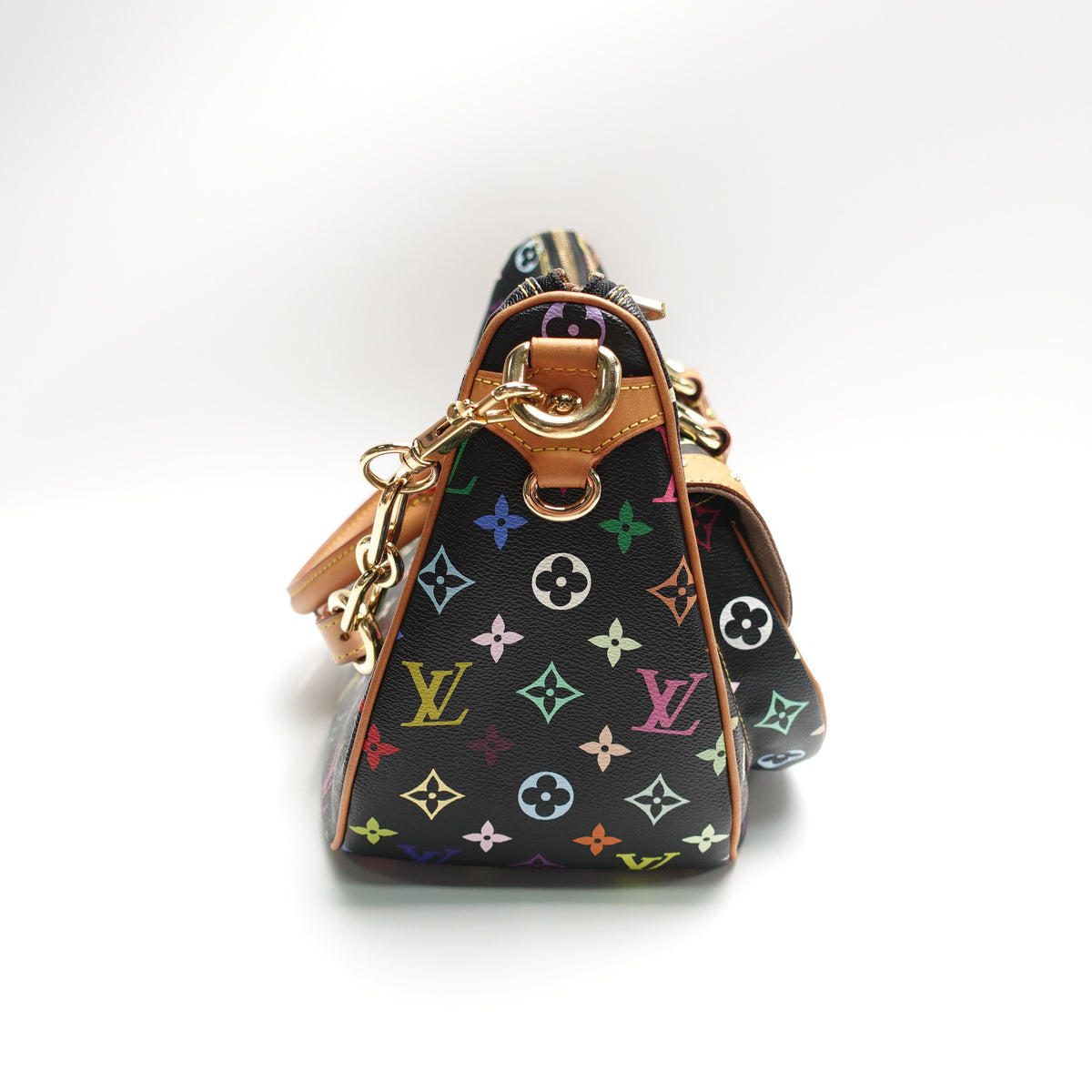 Pre-Owned Louis Vuitton Rita Black Multicolor Coated Canvas Tote Bag T10462809