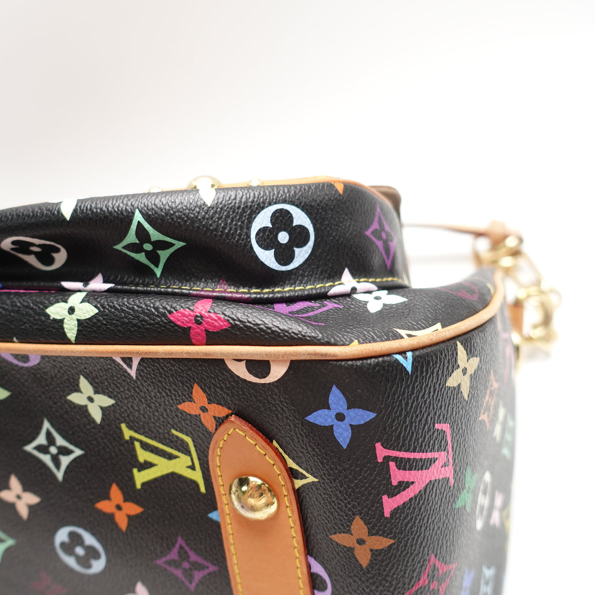 Pre-Owned Louis Vuitton Rita Black Multicolor Coated Canvas Tote Bag T10462809