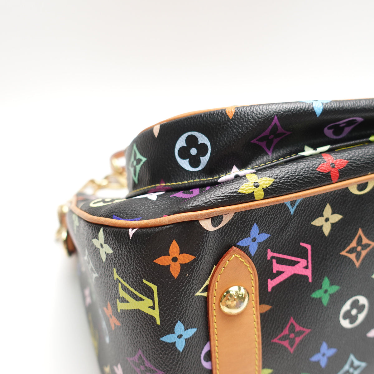 Pre-Owned Louis Vuitton Rita Black Multicolor Coated Canvas Tote Bag T10462809