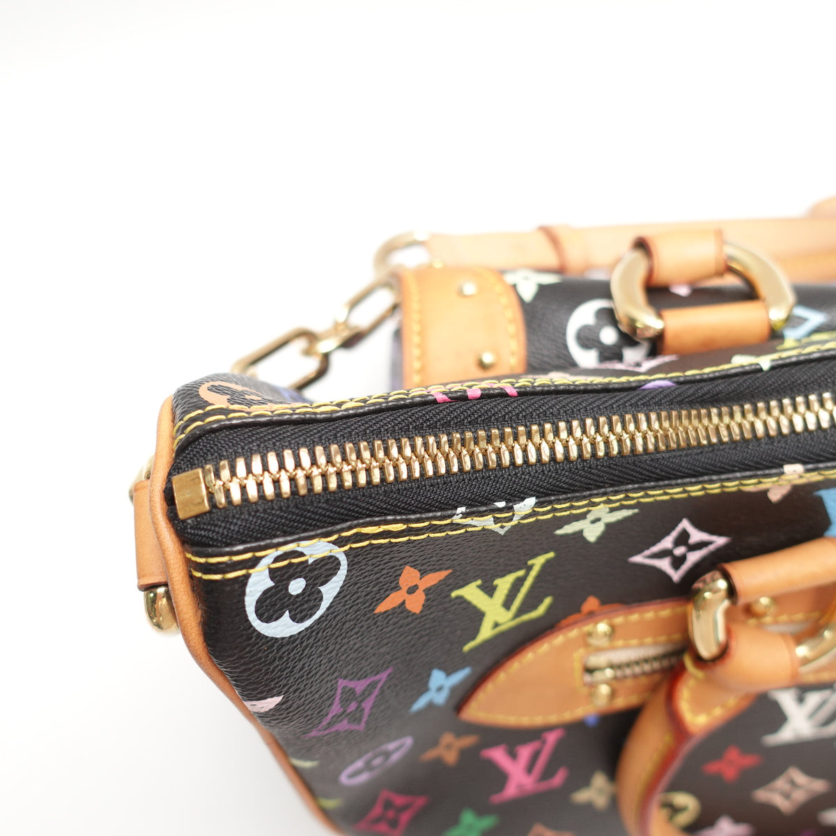 Pre-Owned Louis Vuitton Rita Black Multicolor Coated Canvas Tote Bag T10462809