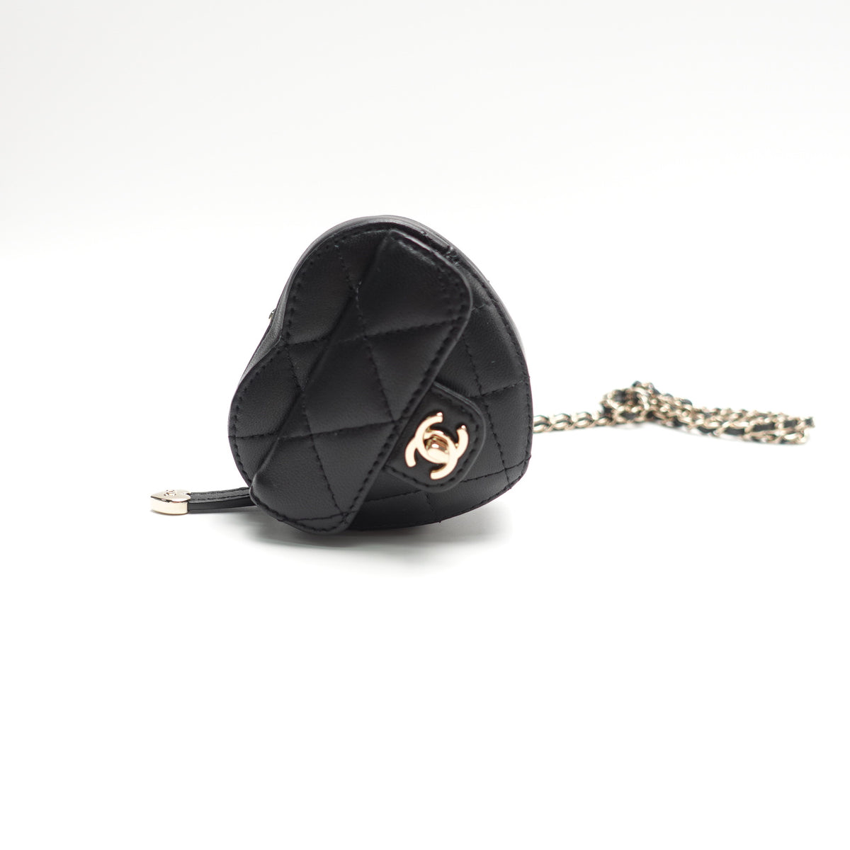 Pre-Owned Chanel Black Lambskin Leather Coin Purse T10463031