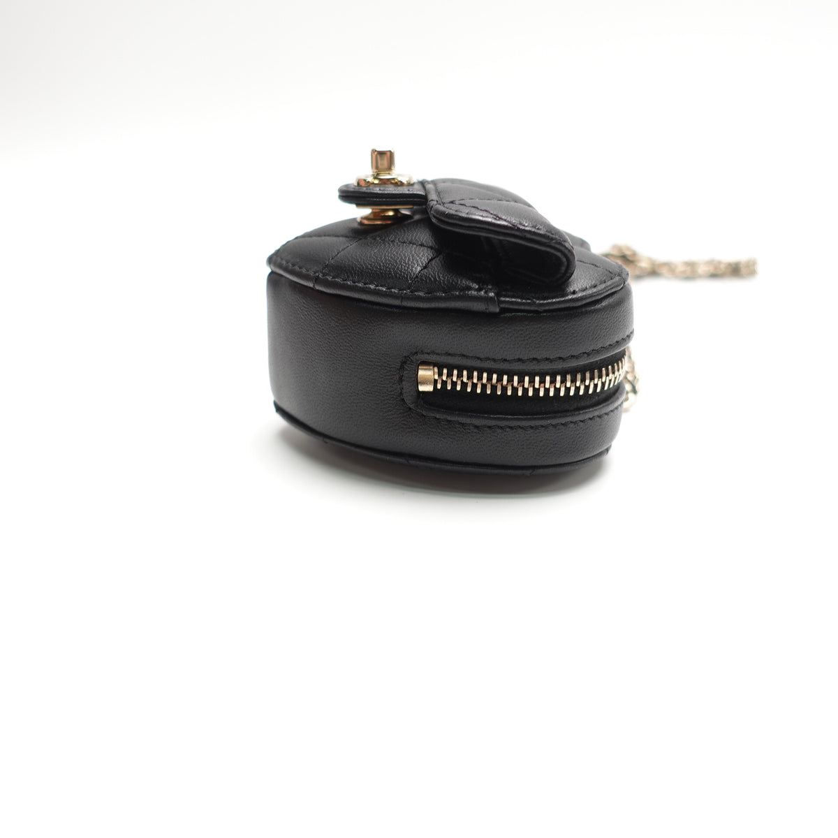 Pre-Owned Chanel Black Lambskin Leather Coin Purse T10463031