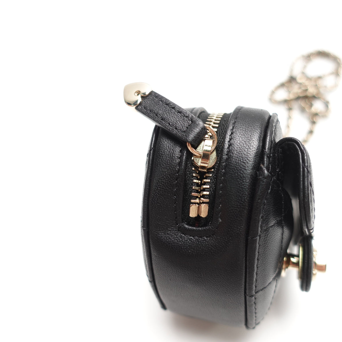 Pre-Owned Chanel Black Lambskin Leather Coin Purse T10463031