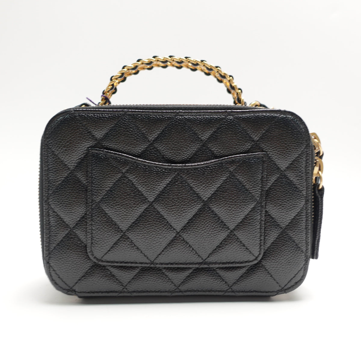 Pre-Owned Chanel Black Caviar Shoulder Bag T10463907