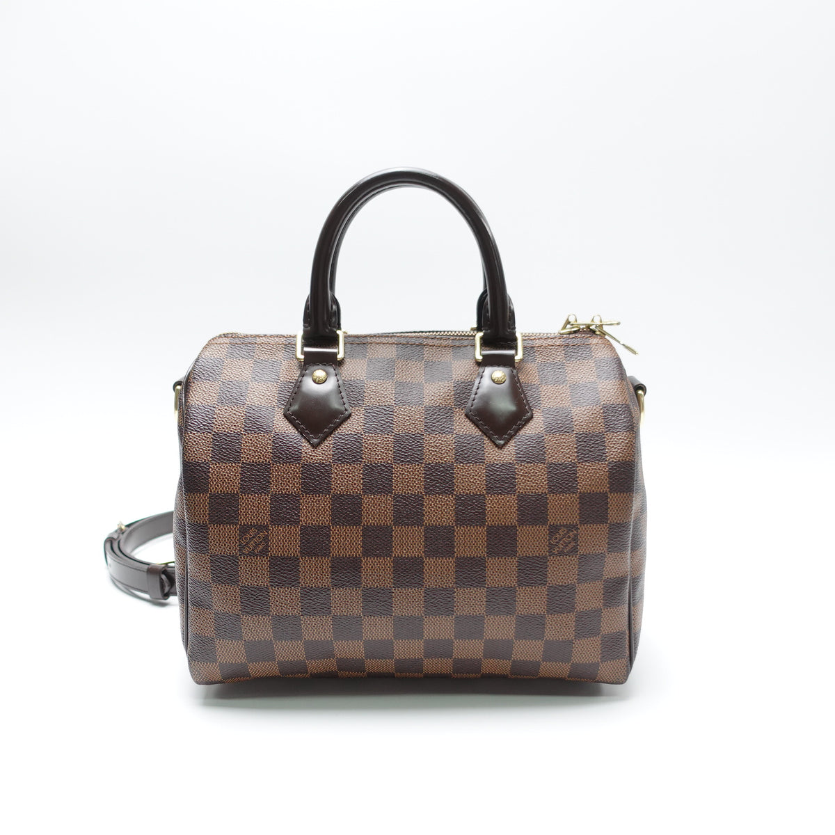Pre-Owned Louis Vuitton Speedy 25 Bandouliere Brown Damier Ebene Canvas Shoulder Bag T10463816