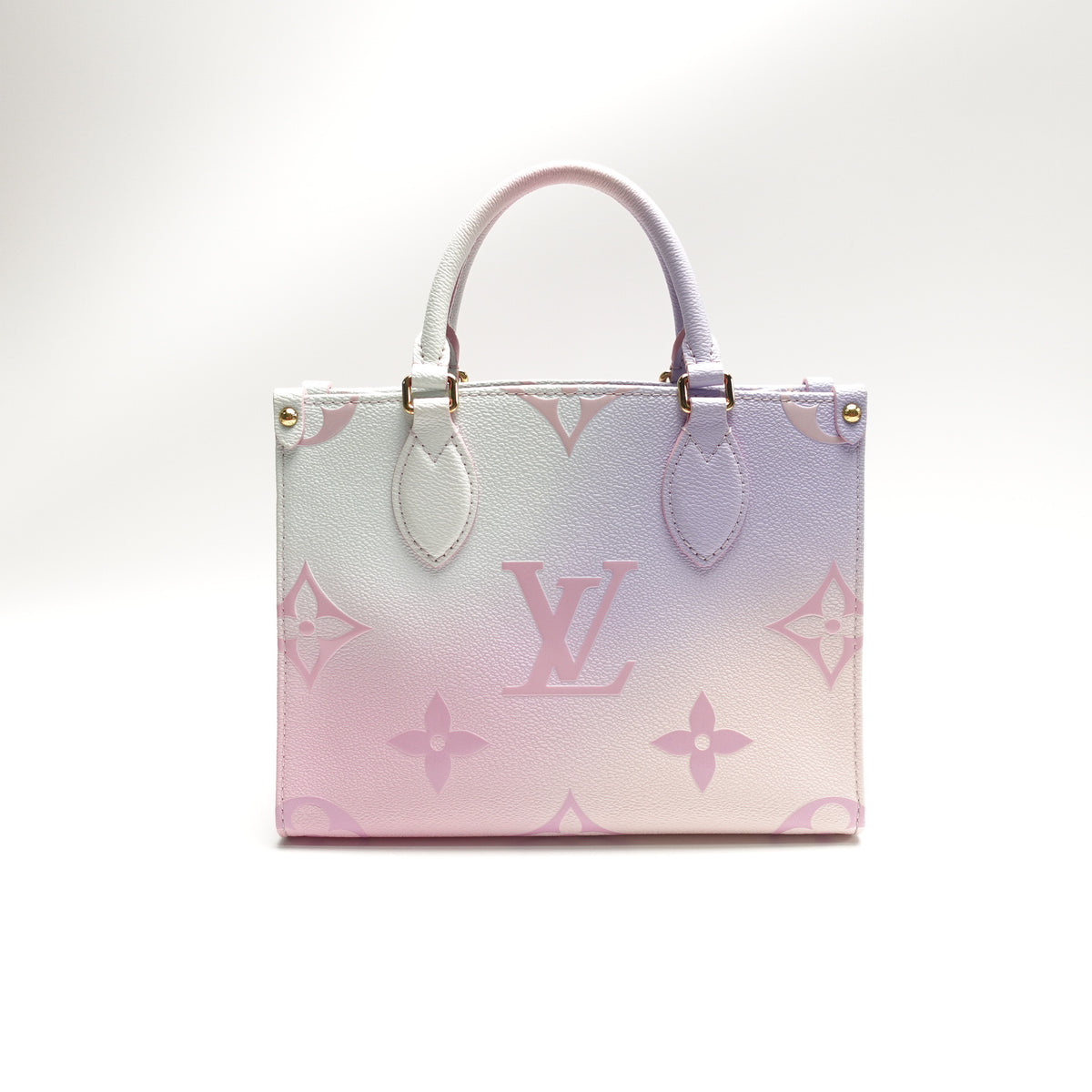 Pre-Owned Louis Vuitton Onthego PM Pink Canvas Shoulder Bag T10464661