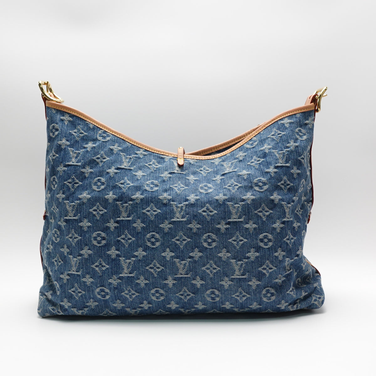 Pre-Owned Louis Vuitton Carryall W/P Blue Denim Shoulder Bag T10464424