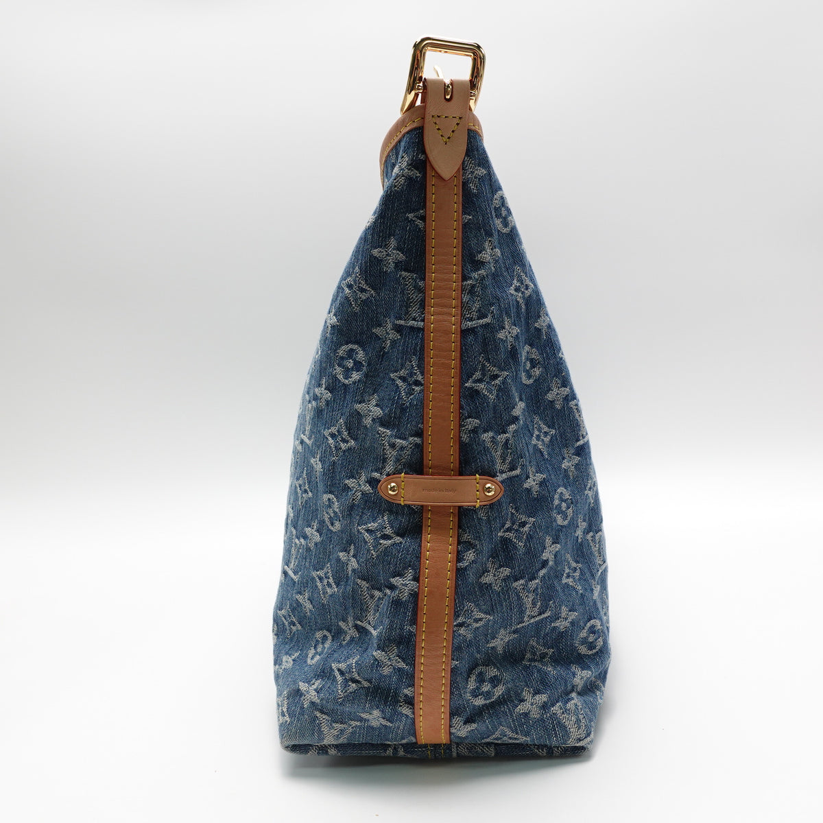 Pre-Owned Louis Vuitton Carryall W/P Blue Denim Shoulder Bag T10464424