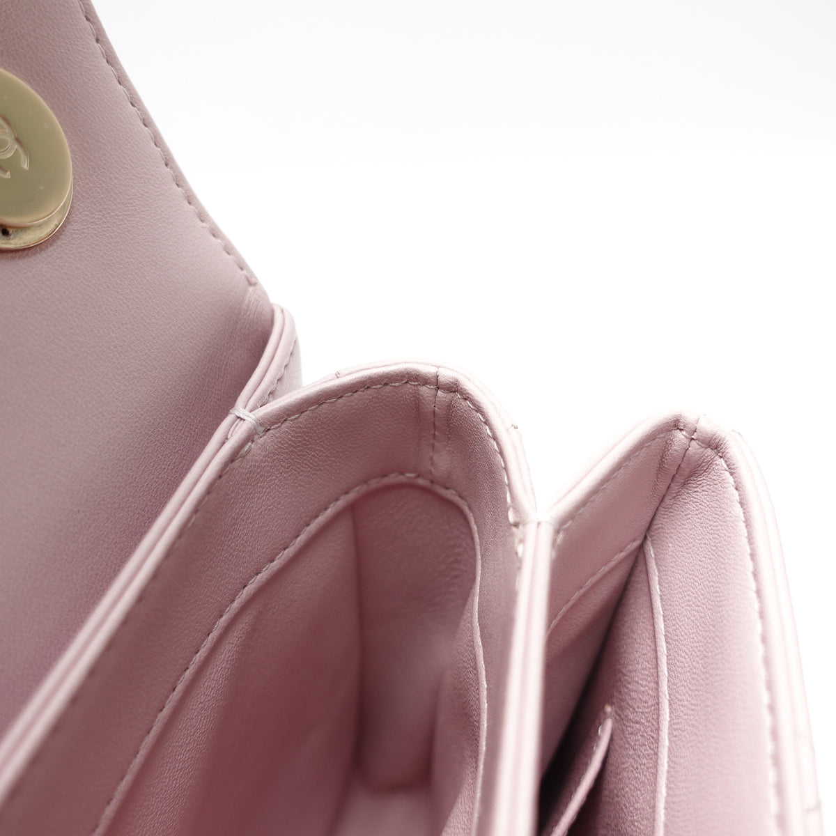 Chanel Tendy CC Pink Lambskin Leather Shoulder Bag T10465523