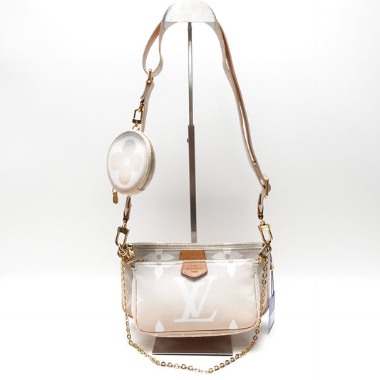 【DEAL】Pre-Owned Louis Vuitton Multi Pochette Accessories Orange Canvas Shoulder Bag T10465812
