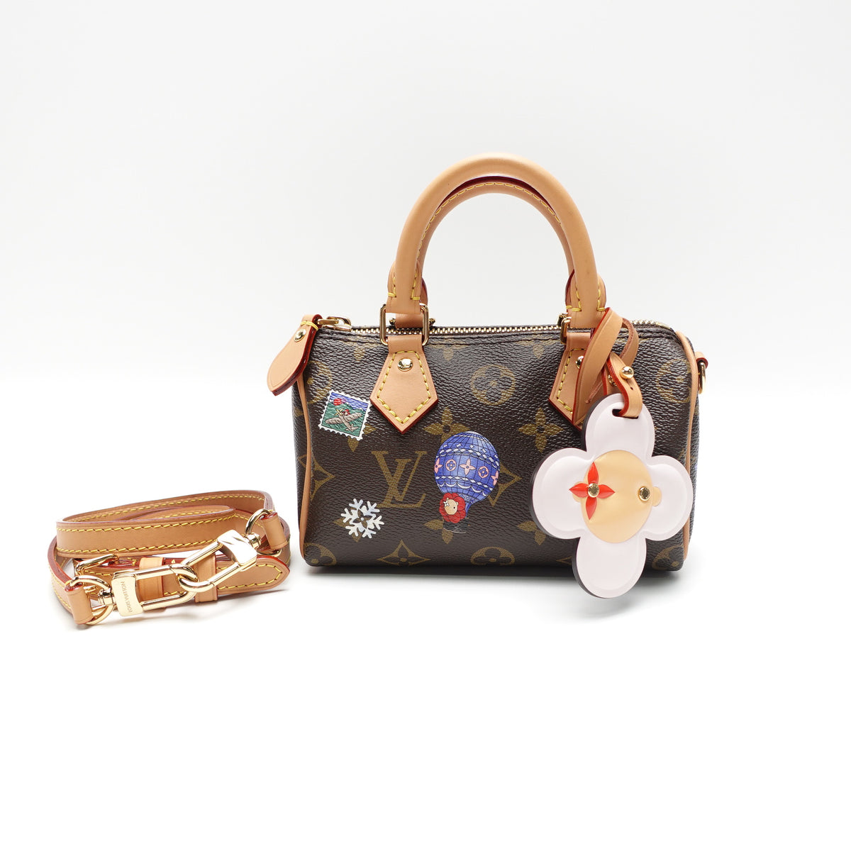 Pre-Owned Louis Vuitton Speedy Nano Monogram Coated Canvas Shoulder Bag T10465236