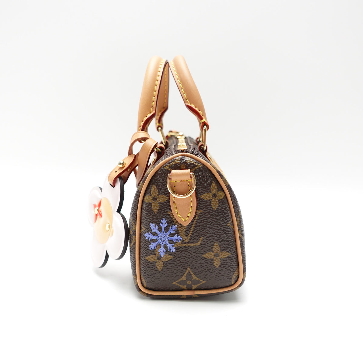 Pre-Owned Louis Vuitton Speedy Nano Monogram Coated Canvas Shoulder Bag T10465236