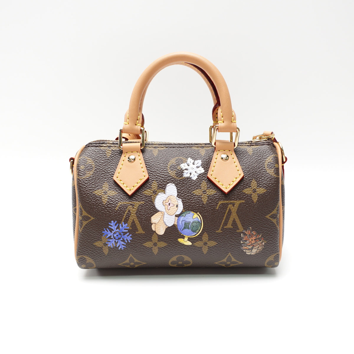 Pre-Owned Louis Vuitton Speedy Nano Monogram Coated Canvas Shoulder Bag T10465236