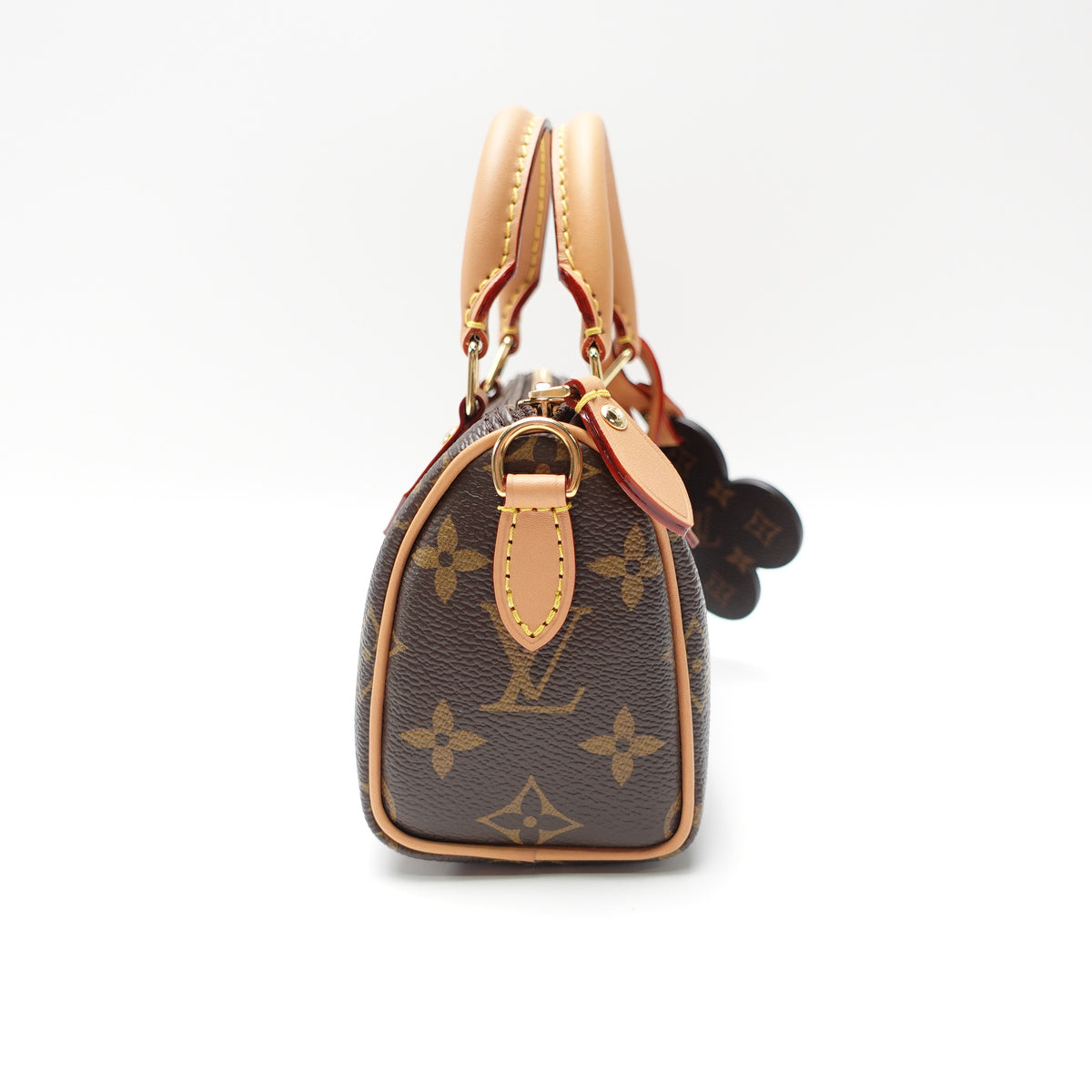 Pre-Owned Louis Vuitton Speedy Nano Monogram Coated Canvas Shoulder Bag T10465236