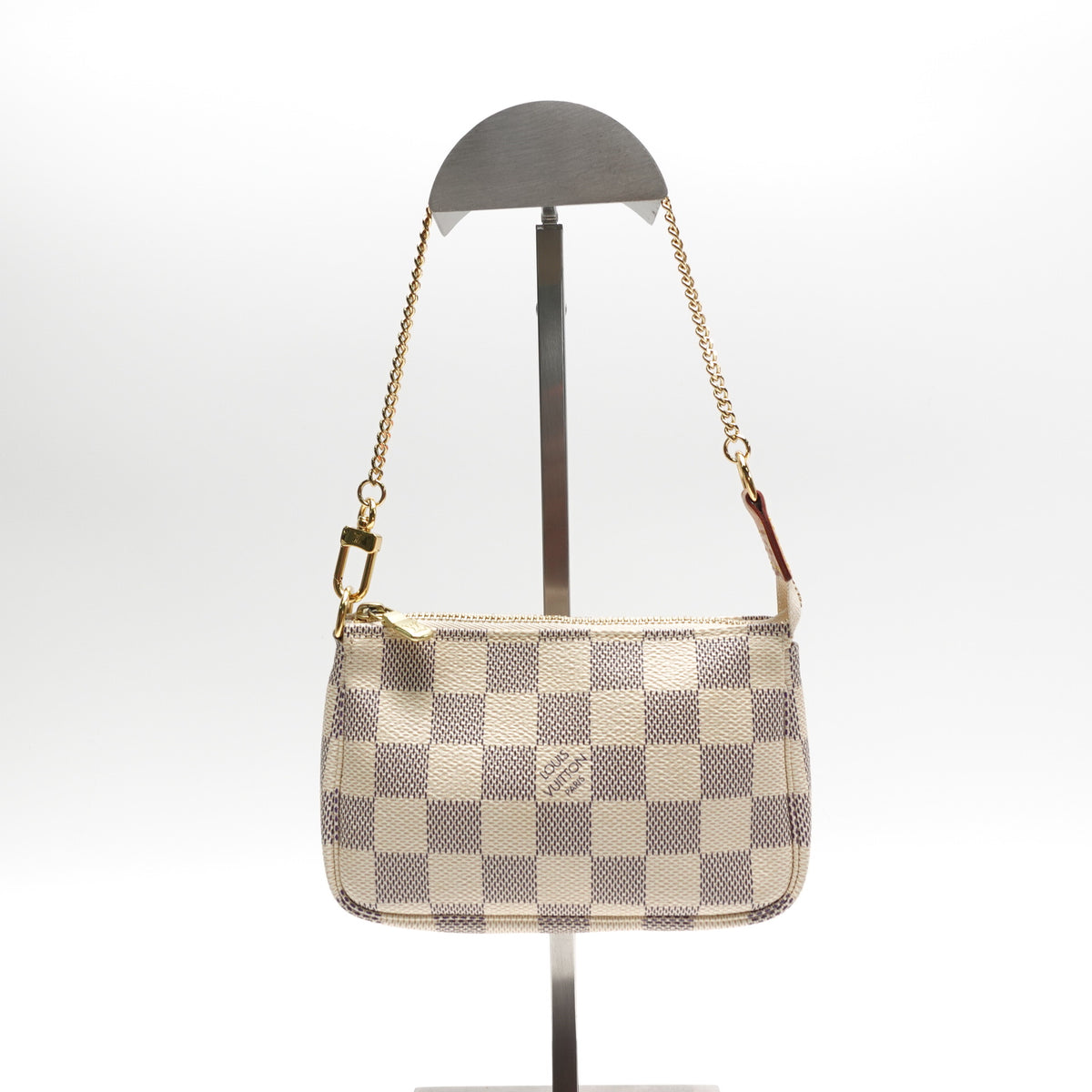 【DEAL】Pre-Owned Louis Vuitton Pochette Accessories Damier Azur Coated Canvas Clutch T10465389