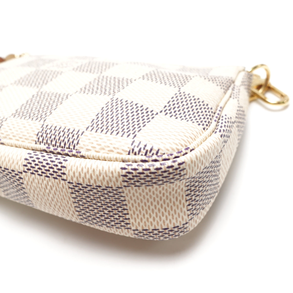【DEAL】Pre-Owned Louis Vuitton Pochette Accessories Damier Azur Coated Canvas Clutch T10465389