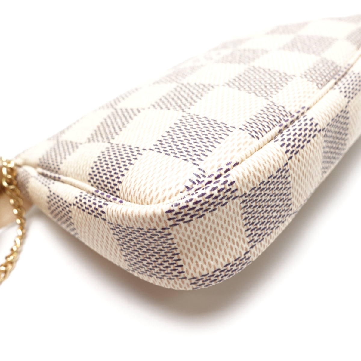 【DEAL】Pre-Owned Louis Vuitton Pochette Accessories Damier Azur Coated Canvas Clutch T10465389