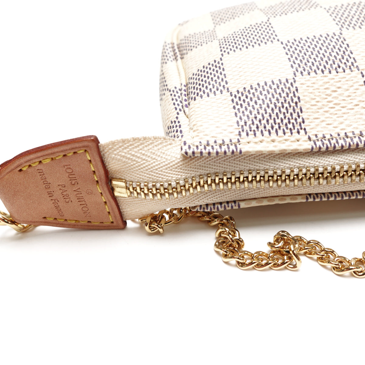 【DEAL】Pre-Owned Louis Vuitton Pochette Accessories Damier Azur Coated Canvas Clutch T10465389