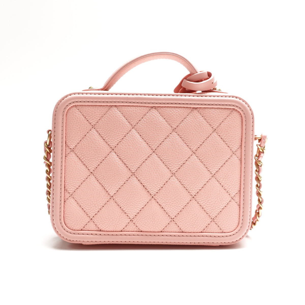Pre-Owned Chanel Vanity Case Pink Caviar Shoulder Bag T10465764