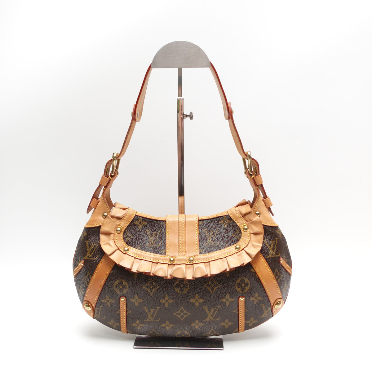 Pre-Owned Louis Vuitton Leonor Brown Coated Canvas Shoulder Bag T10465220