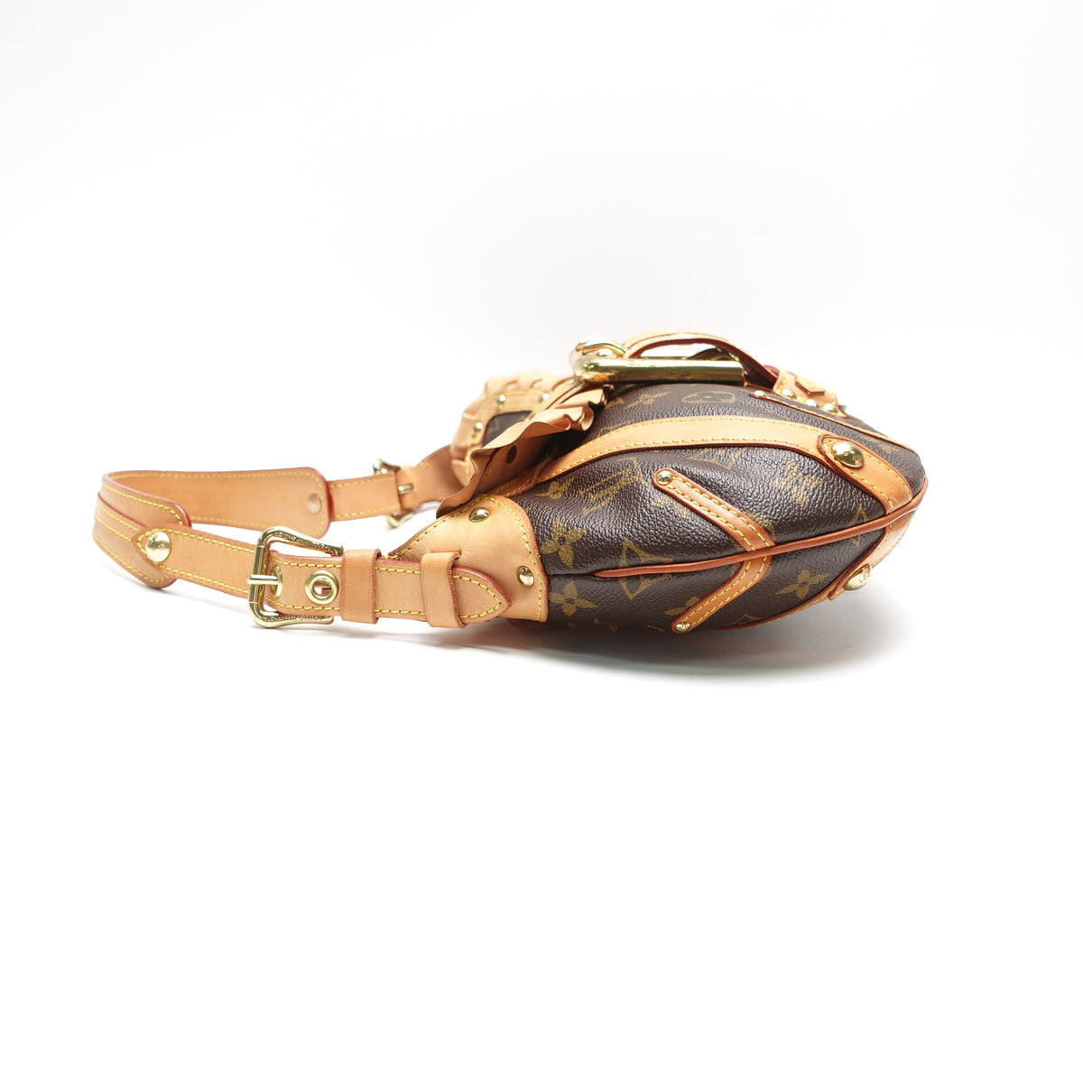 Pre-Owned Louis Vuitton Leonor Brown Coated Canvas Shoulder Bag T10465220