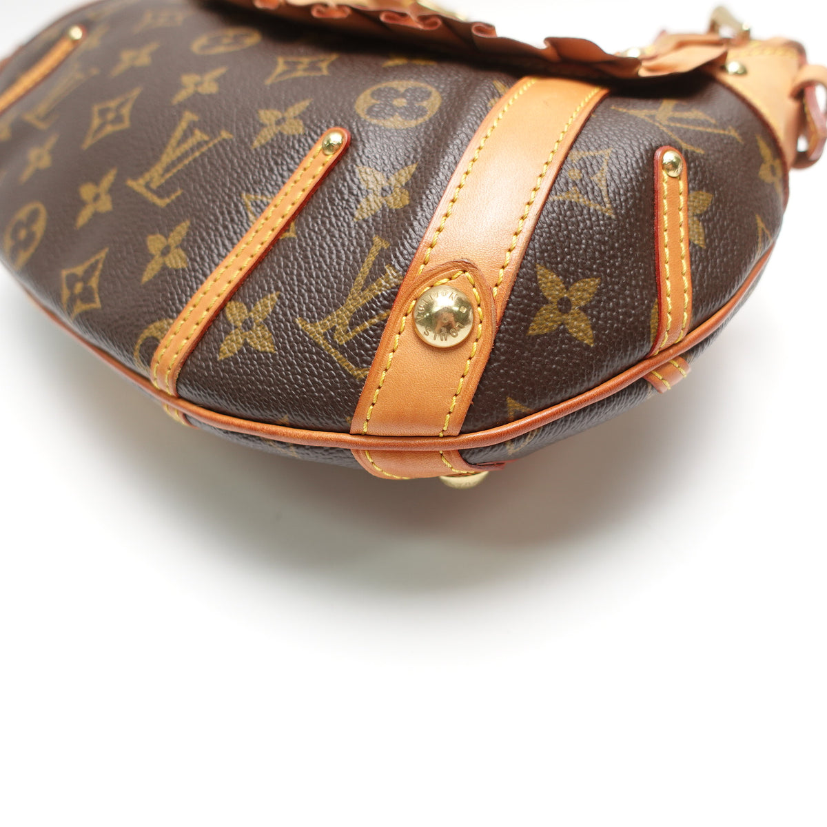 Pre-Owned Louis Vuitton Leonor Brown Coated Canvas Shoulder Bag T10465220