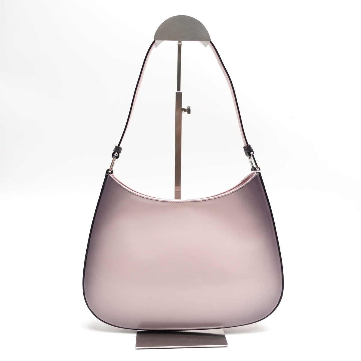Pre-Owned Prada Cleo Pink&Black Calfskin Leather Hobo Bag T10464766