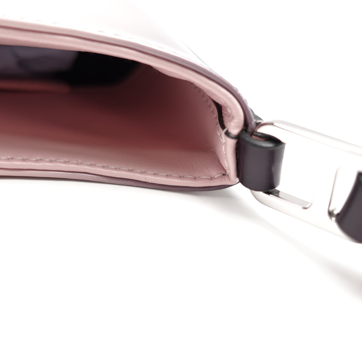 Pre-Owned Prada Cleo Pink&Black Calfskin Leather Hobo Bag T10464766
