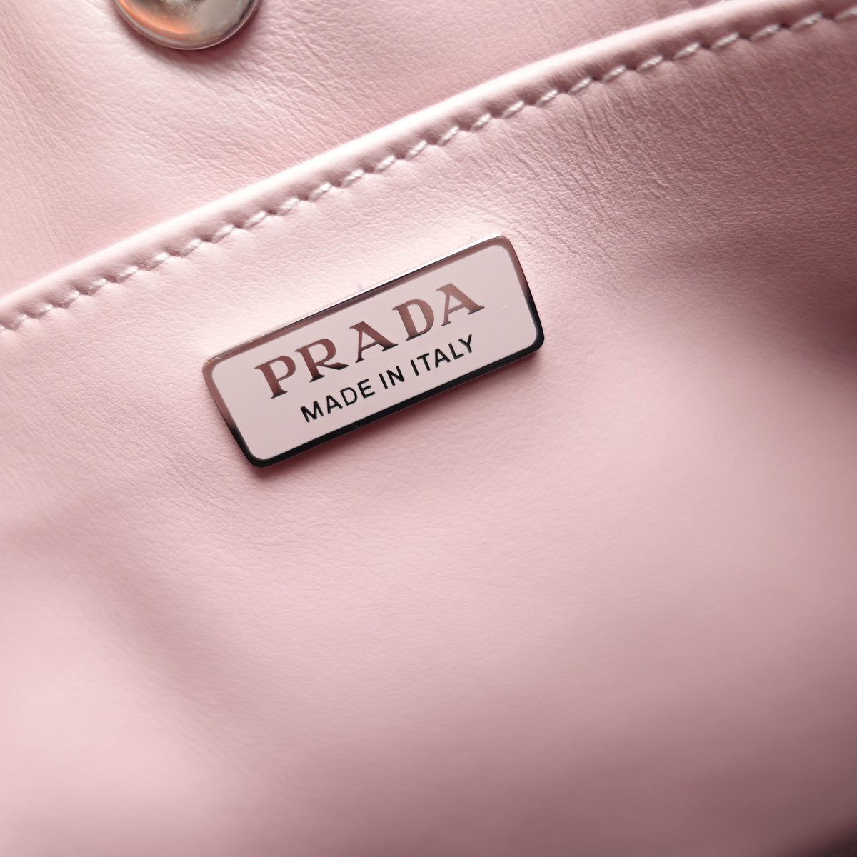 Pre-Owned Prada Cleo Pink&Black Calfskin Leather Hobo Bag T10464766