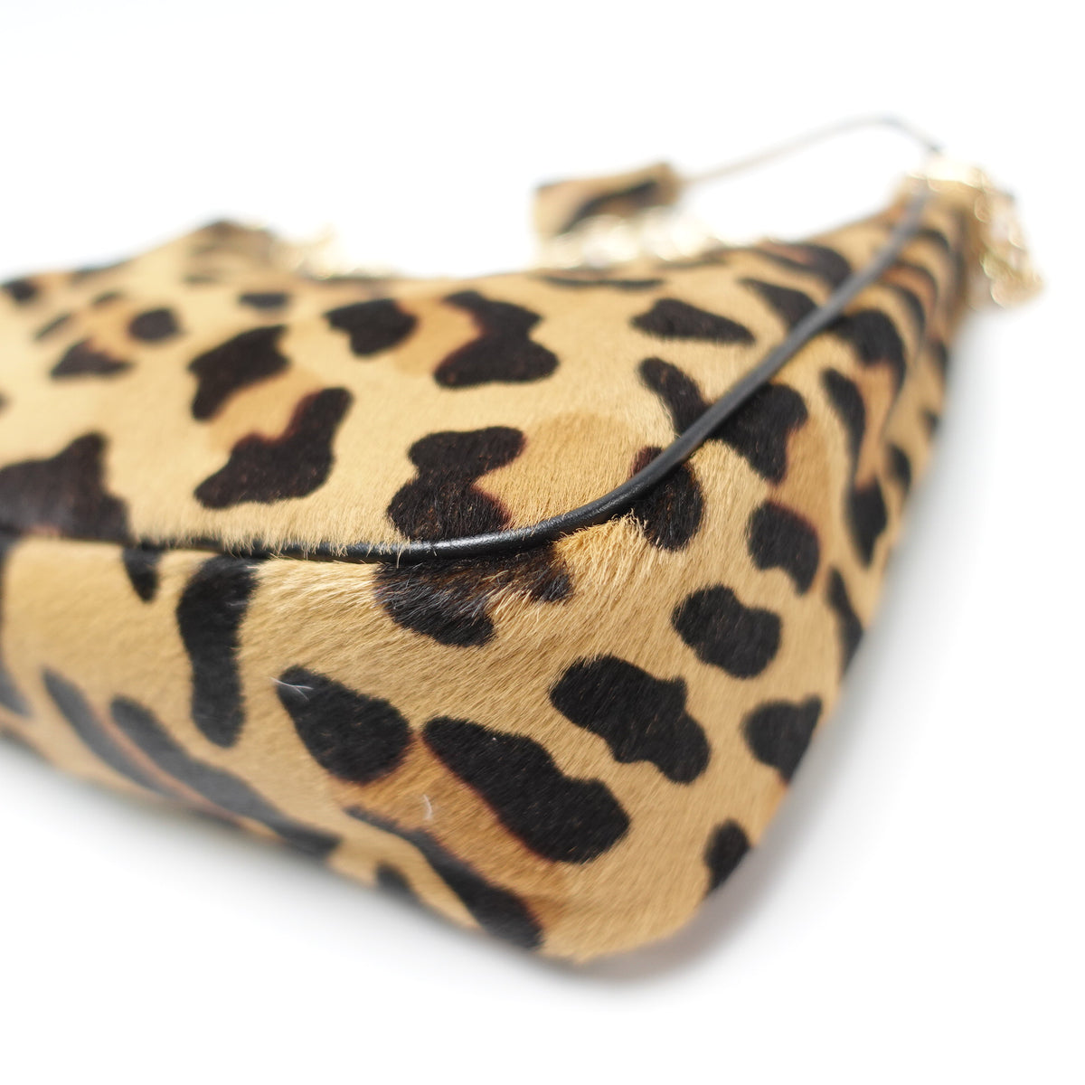 Pre-Owned Prada Re-Edition Brown Horse Hair Shoulder Bag T10466157