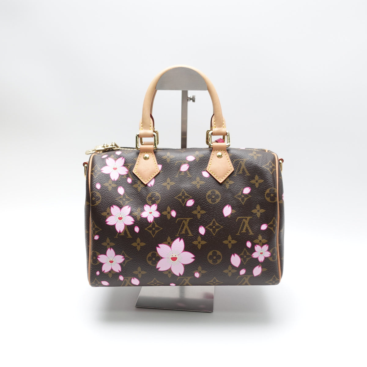[Deal] Pre-owned Louis Vuitton Speedy 25 Sukura Monogram Coated Canvas Shoulder Bag
