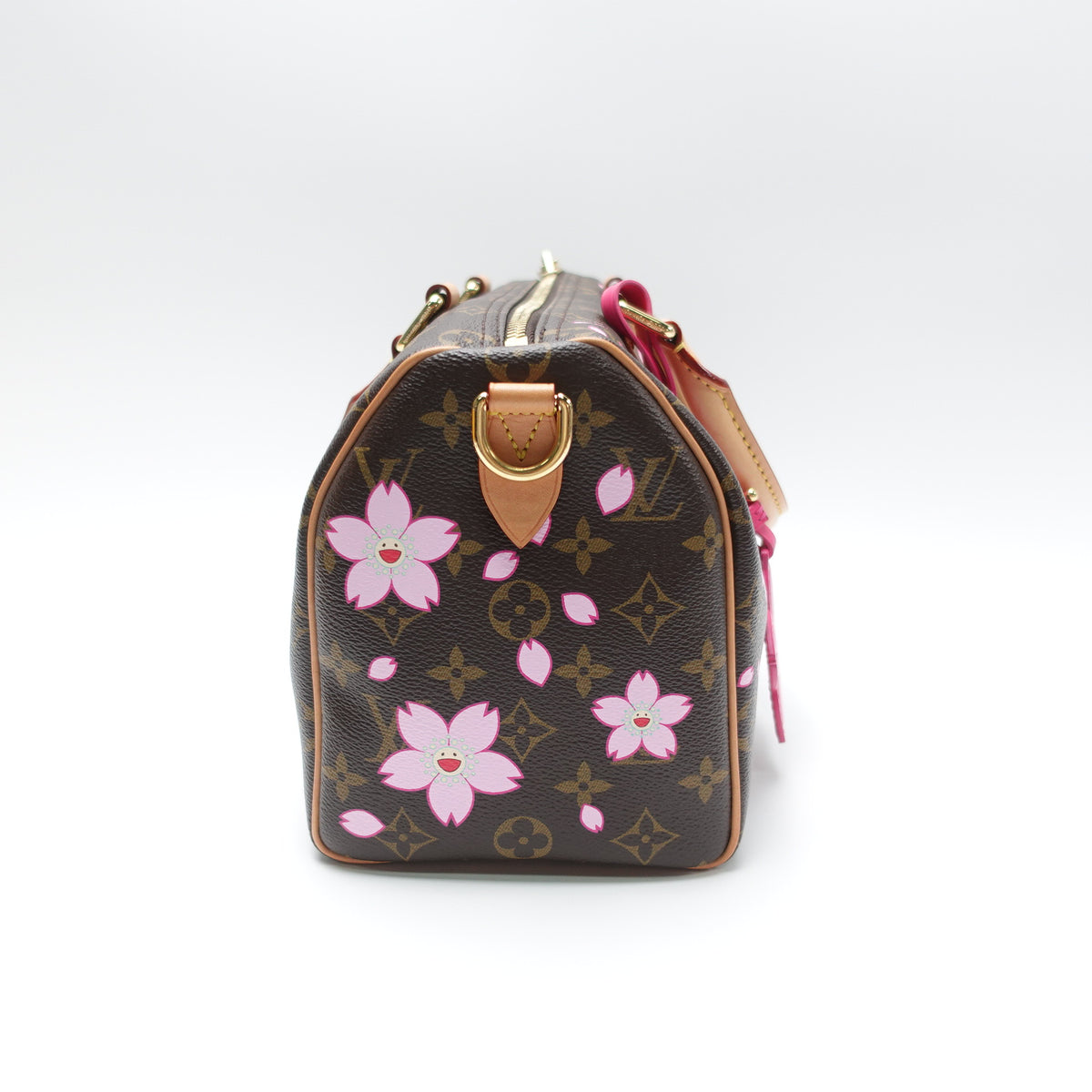 [Deal] Pre-owned Louis Vuitton Speedy 25 Sukura Monogram Coated Canvas Shoulder Bag