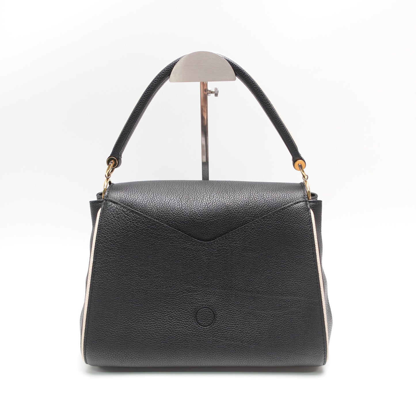 Pre-Owned Louis Vuitton Double V Black Calfskin Leather Shoulder Bag T10467009