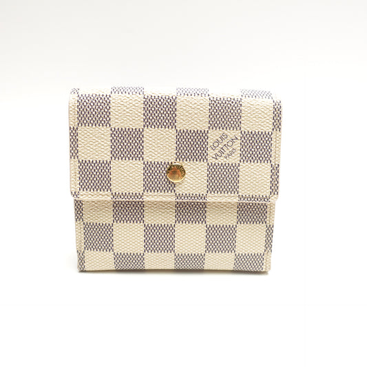 Pre-Owned Louis Vuitton Damier Azur Coated Canvas Wallet T10466685