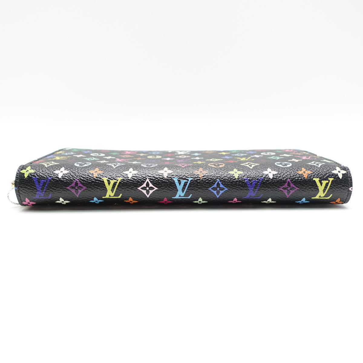 Pre-Owned Louis Vuitton Zippy Black Multicolor Coated Canvas Wallet T10468527