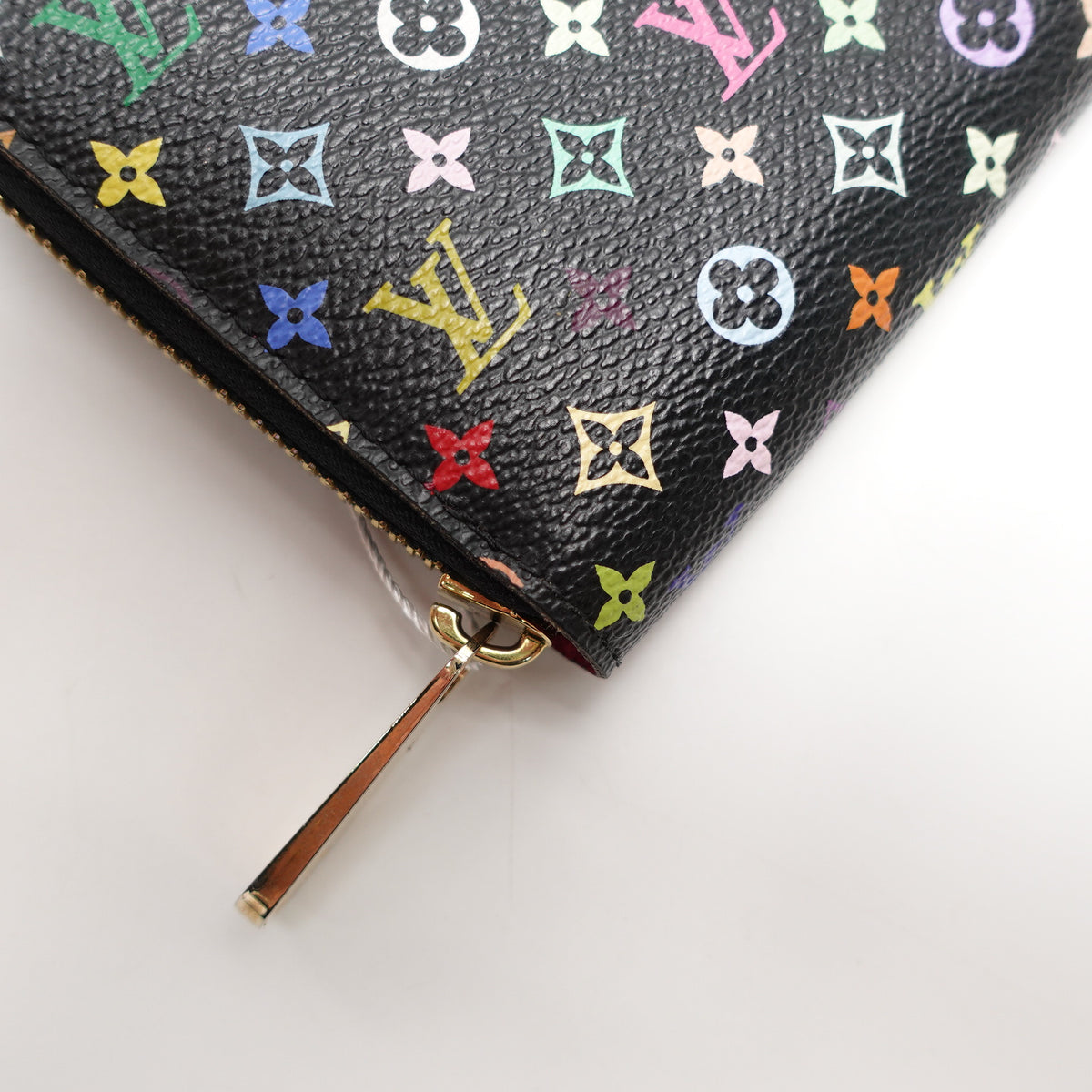 Pre-Owned Louis Vuitton Zippy Black Multicolor Coated Canvas Wallet T10468527