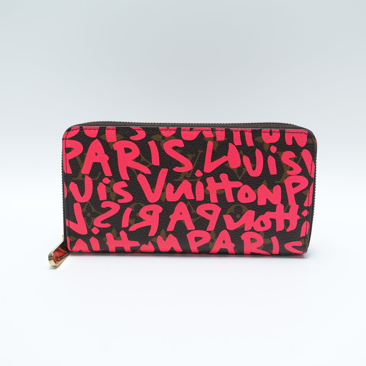 Pre-Owned Louis Vuitton Zipper Pink Canvas Wallet T10468632