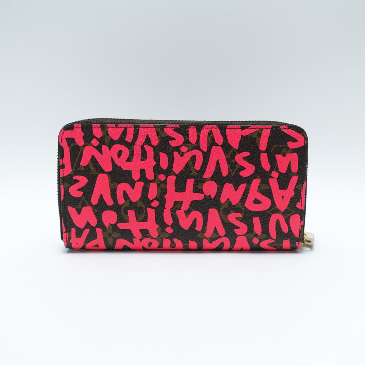 Pre-Owned Louis Vuitton Zipper Pink Canvas Wallet T10468632