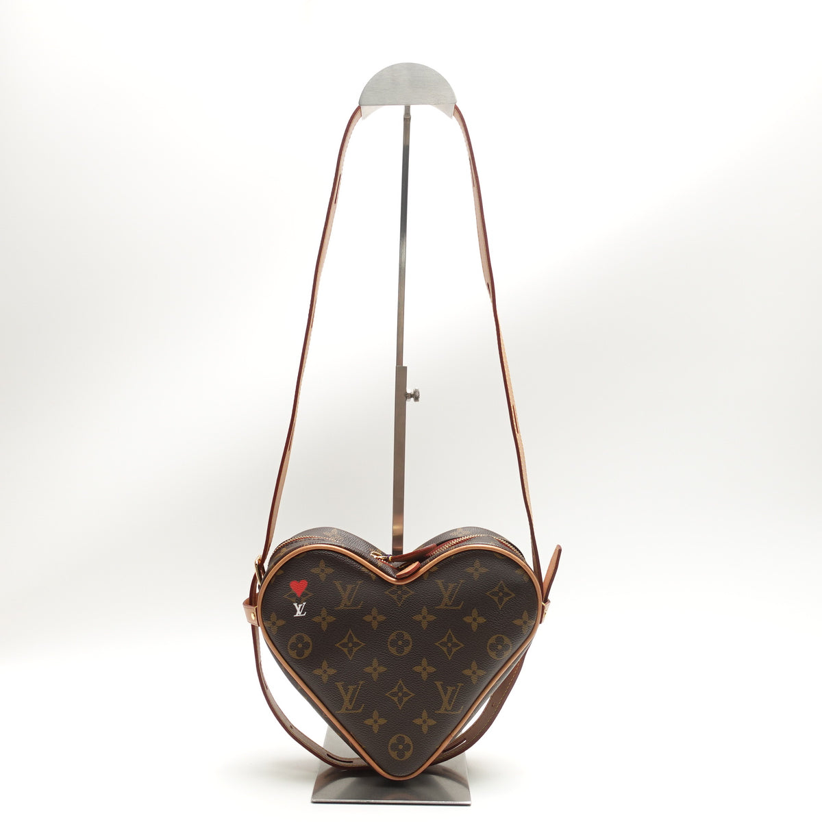 Pre-Owned Louis Vuitton Game On Coeur Brown Monogram Coated Canvas Shoulder Bag T10468764