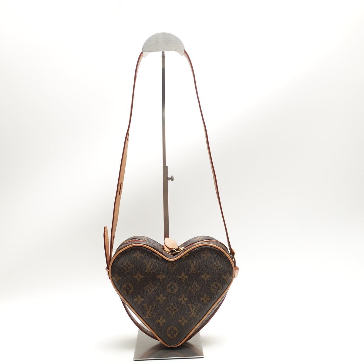 Pre-Owned Louis Vuitton Game On Coeur Brown Monogram Coated Canvas Shoulder Bag T10468764