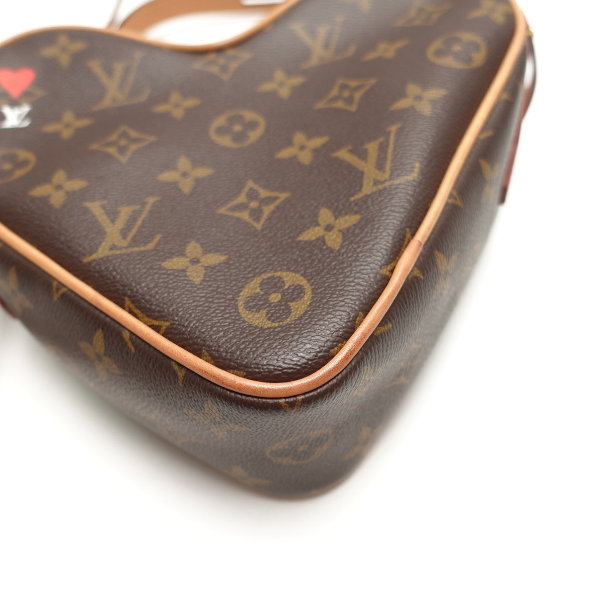 Pre-Owned Louis Vuitton Game On Coeur Brown Monogram Coated Canvas Shoulder Bag T10468764