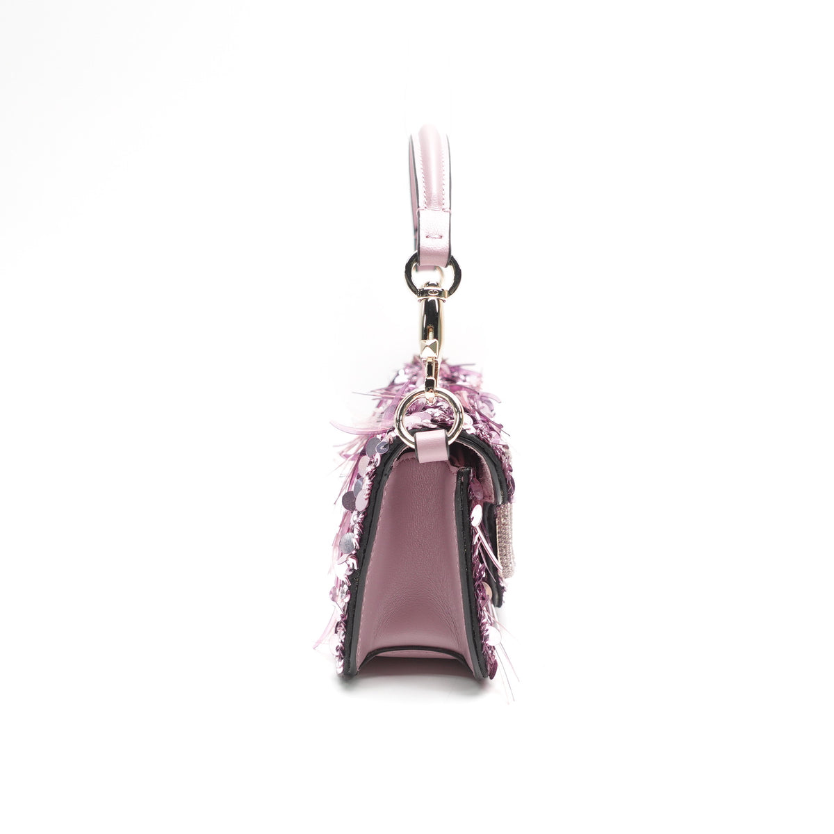 Pre-Owned Valentino Loco Purple Sequin Shoulder Bag T10468843