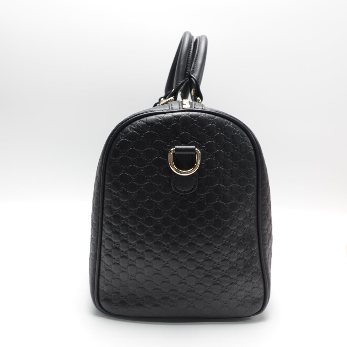 Pre-Owned Gucci Boston Black Calfskin Leather Shoulder Bag T10468803