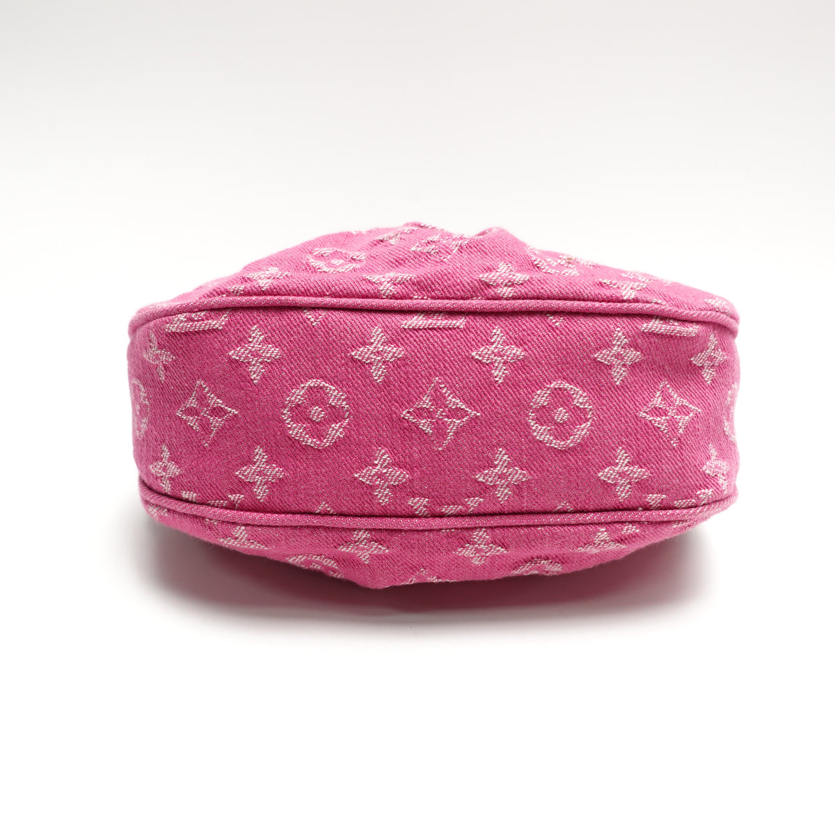 Pre-Owned Louis Vuitton Valley Fuchsia Denim Shoulder Bag T10467898