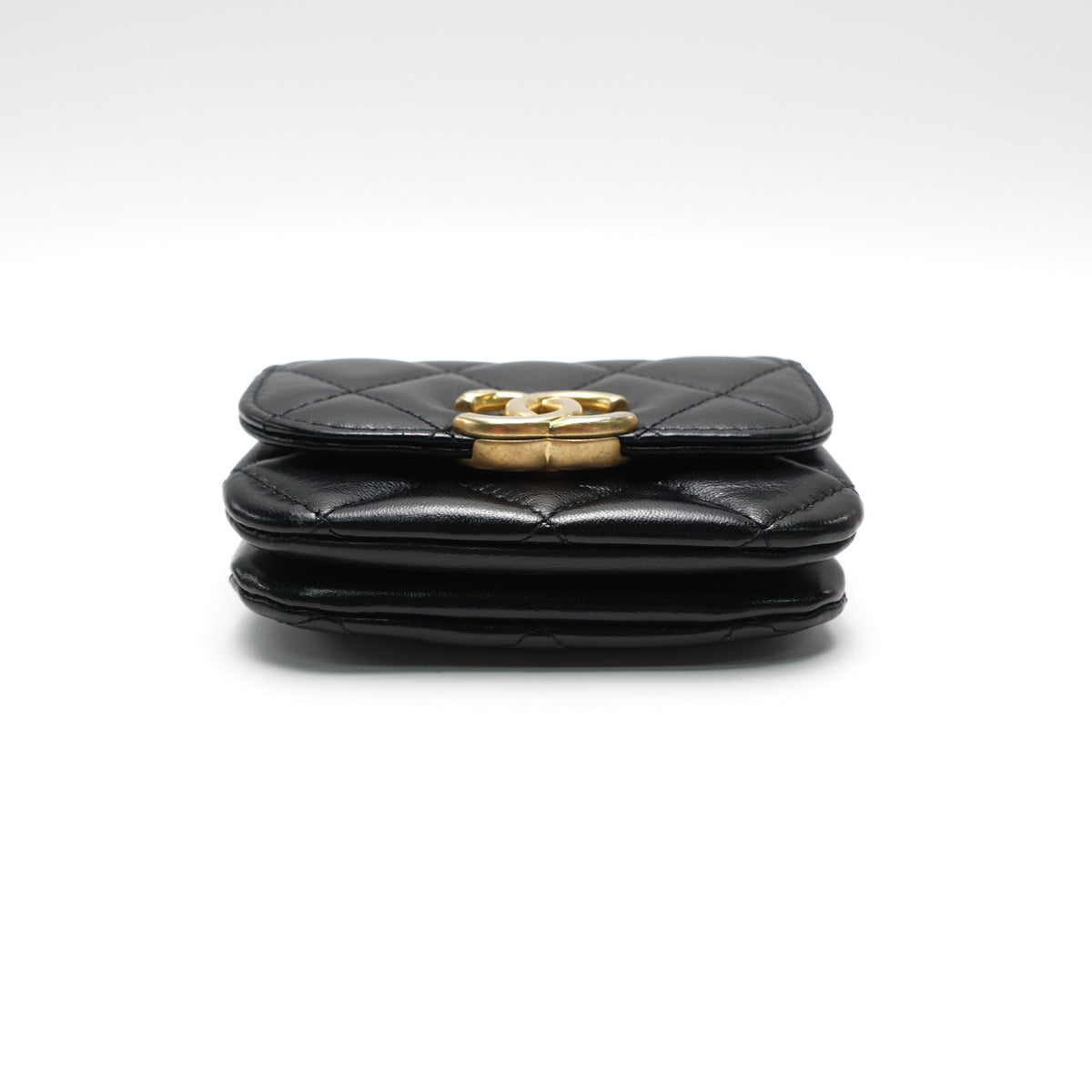 Pre-Owned Chanel Black Leather Coin Purse T10469773