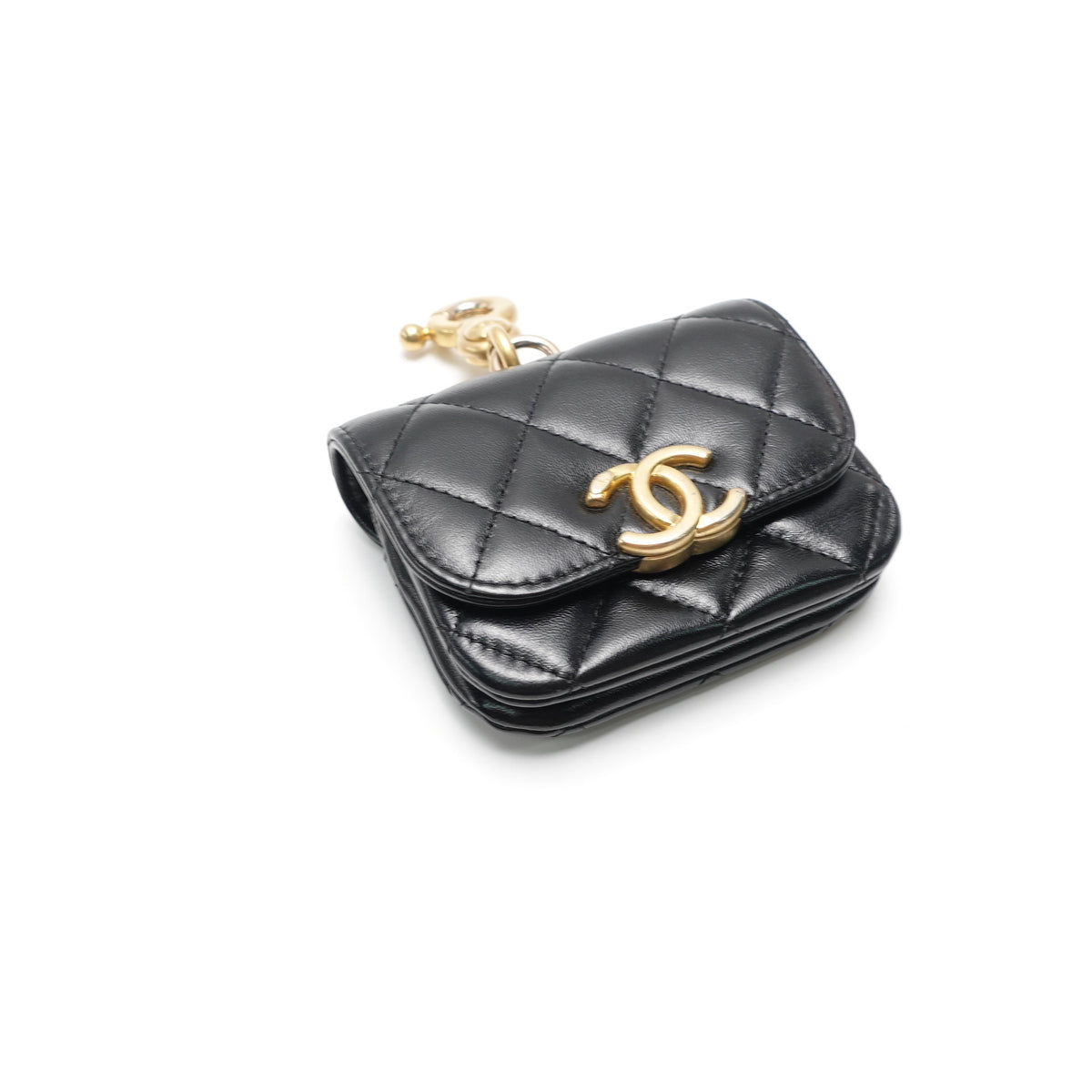 Pre-Owned Chanel Black Leather Coin Purse T10469773