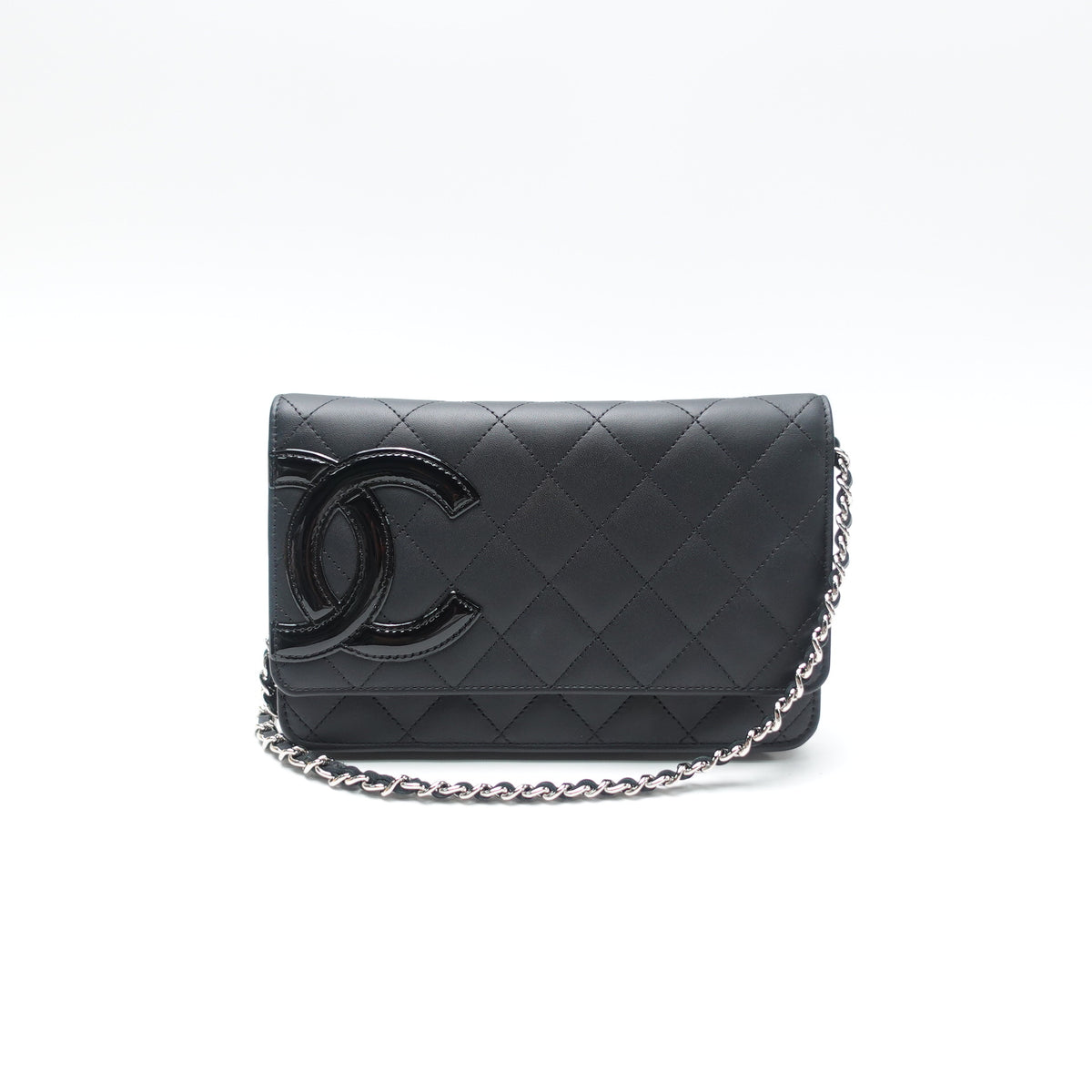 Pre-Owned Chanel Cambon Woc Black Calfskin Leather Shoulder Bag T10469603