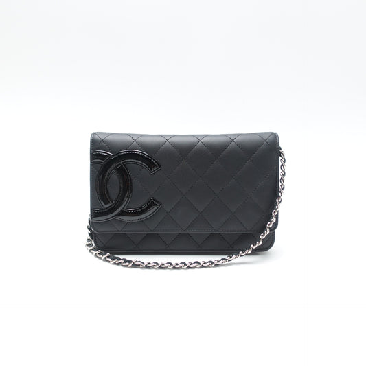 Pre-Owned Chanel Cambon Woc Black Calfskin Leather Shoulder Bag T10469603