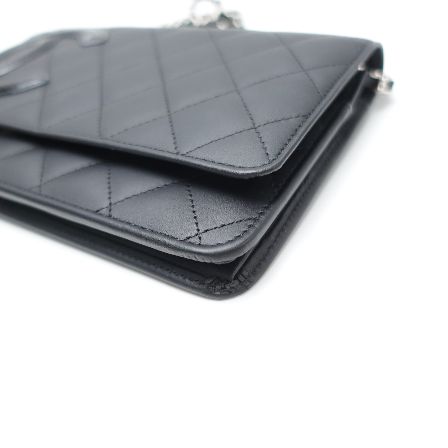 Pre-Owned Chanel Cambon Woc Black Calfskin Leather Shoulder Bag T10469603